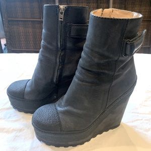 Acne Hero wedge ankle boots